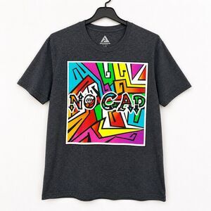 Audio Council Shirt Mens Large Gray Short Sleeve No Cap Graphic Y2k Inspired